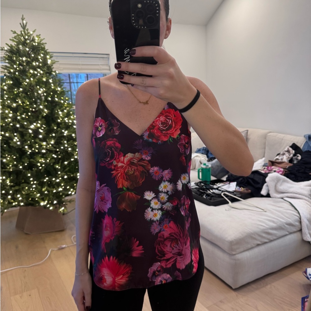 Express Dark Floral Cami brand new